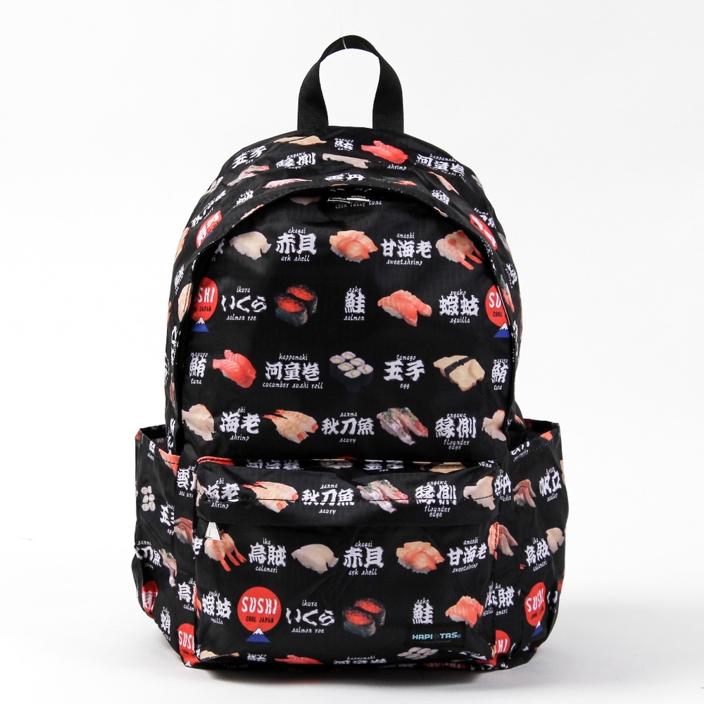 *NWT* Japanese brand Hapitas - Folding Backpack - Sushi print